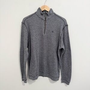 Wolverine Gray Half Zip Waffle Knit Top